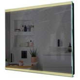 Specchio LED Quadrato | Controllo tramite interruttore a muro | Luce bianca calda - Reyze Serie Edge Modello 8